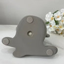 Abstract gray ceramic face flowerpot ornament living room planter by Decorbites