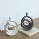 GobekUsa Abstract Family Sculpture Set Geometric Home Decoration Ornaments