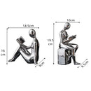 GobekUsa Abstract Figure Bookend Set for Stylish Home Decor & Study Room Ornaments