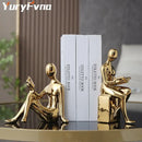 GobekUsa Abstract Figure Bookend Set for Stylish Home Decor & Study Room Ornaments