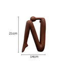GobekUsa Abstract Figure Resin Sculpture Desk Decor Modern Home Ornament