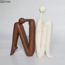 GobekUsa Abstract Figure Resin Sculpture Desk Decor Modern Home Ornament