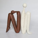 GobekUsa Abstract Figure Resin Sculpture Desk Decor Modern Home Ornament