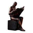 GobekUsa Abstract Figure Sculpture Bookend Resin Statue Desk Decoration Bookshelf Statuette