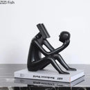 GobekUsa Abstract Figure Sculpture Creative Resin Decor for Room Aesthetic Appeal