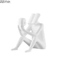 GobekUsa Abstract Figure Sculpture Creative Resin Decor for Room Aesthetic Appeal