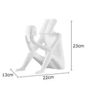 GobekUsa Abstract Figure Sculpture Creative Resin Decor for Room Aesthetic Appeal
