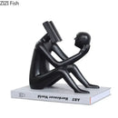 GobekUsa Abstract Figure Sculpture Creative Resin Decor for Room Aesthetic Appeal