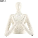 GobekUsa Abstract Figures Sculpture Decor: Resin Desk Statue Ornament for Room Aesthetics