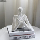 GobekUsa Abstract Figures Sculpture Decor: Resin Desk Statue Ornament for Room Aesthetics