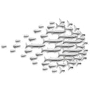 GobekUsa Abstract Fish Ceramic Wall Decoration 5-Piece Set for Children's Room