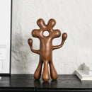GobekUsa Abstract Flower Man Alien Sculpture Home Decor Figurine