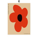 GobekUsa Abstract Flowers Wall Art Print Canvas Decor