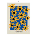 GobekUsa Abstract Flowers Wall Art Print Canvas Decor