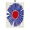 GobekUsa Abstract Flowers Wall Art Print Canvas Decor