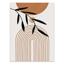 GobekUsa Abstract Green Plants Wall Art Trio