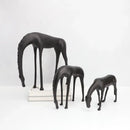 GobekUsa Abstract Horse Iron Sculpture - Metal Animal Figurine for Home Decor