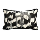 GobekUsa Abstract Monochrome Jacquard Lumbar Pillow Cover for Chic Studio & Home Decor