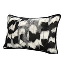 GobekUsa Abstract Monochrome Jacquard Lumbar Pillow Cover for Chic Studio & Home Decor