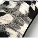 GobekUsa Abstract Monochrome Jacquard Lumbar Pillow Cover for Chic Studio & Home Decor