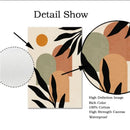 GobekUsa Abstract Nordic Leaf Canvas Wall Art