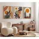 GobekUsa Abstract Nordic Leaf Canvas Wall Art