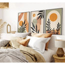 GobekUsa Abstract Nordic Leaf Canvas Wall Art
