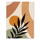 GobekUsa Abstract Nordic Leaf Canvas Wall Art