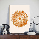 GobekUsa Abstract Orange Leaf Posters Set - Boho Home Wall Art