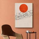 GobekUsa Abstract Winter Landscape Canvas Print - Nordic Style