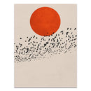 GobekUsa Abstract Winter Landscape Canvas Print - Nordic Style