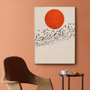 GobekUsa Abstract Winter Landscape Canvas Print - Nordic Style