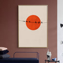 GobekUsa Abstract Winter Landscape Canvas Print - Nordic Style