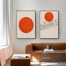 GobekUsa Abstract Winter Landscape Canvas Print - Nordic Style