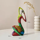 GobekUsa Abstract Woman Sculpture Resin Crafts Nordic Home Decor Living Room Statue
