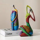 GobekUsa Abstract Woman Sculpture Resin Crafts Nordic Home Decor Living Room Statue
