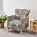 Marble pattern gray & white accent chair cover – living room slipcover by Decorbites