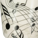 White and yellow acoustic guitar mug kitchen ceramic music cup by Decorbites
