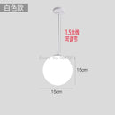 GobekUsa Acrylic Ball Pendant Lights Modern Nordic Led Hanging Lamp for Living Room