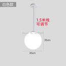 GobekUsa Acrylic Ball Pendant Lights Modern Nordic Led Hanging Lamp for Living Room