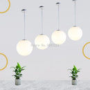 GobekUsa Acrylic Ball Pendant Lights Modern Nordic Led Hanging Lamp for Living Room