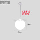 GobekUsa Acrylic Ball Pendant Lights Modern Nordic Led Hanging Lamp for Living Room