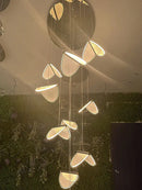 GobekUsa Acrylic Blade Stair Chandelier for Modern Atmosphere in Cafe, Restaurant, and Villa