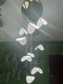 GobekUsa Acrylic Blade Stair Chandelier for Modern Atmosphere in Cafe, Restaurant, and Villa