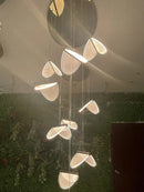 GobekUsa Acrylic Blade Stair Chandelier for Modern Atmosphere in Cafe, Restaurant, and Villa
