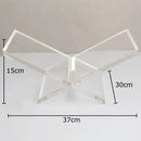 GobekUsa Acrylic Bookshelf Marble Base Organizer Modern Home Decor Shelf Magazine Holder