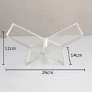 GobekUsa Acrylic Bookshelf Marble Base Organizer Modern Home Decor Shelf Magazine Holder