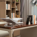 GobekUsa Acrylic Bookshelf Marble Base Organizer Modern Home Decor Shelf Magazine Holder