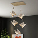 GobekUsa Acrylic Butterfly Chandelier Ceiling Lamp Indoor Lighting