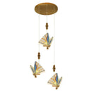 GobekUsa Acrylic Butterfly Chandelier Ceiling Lamp Indoor Lighting